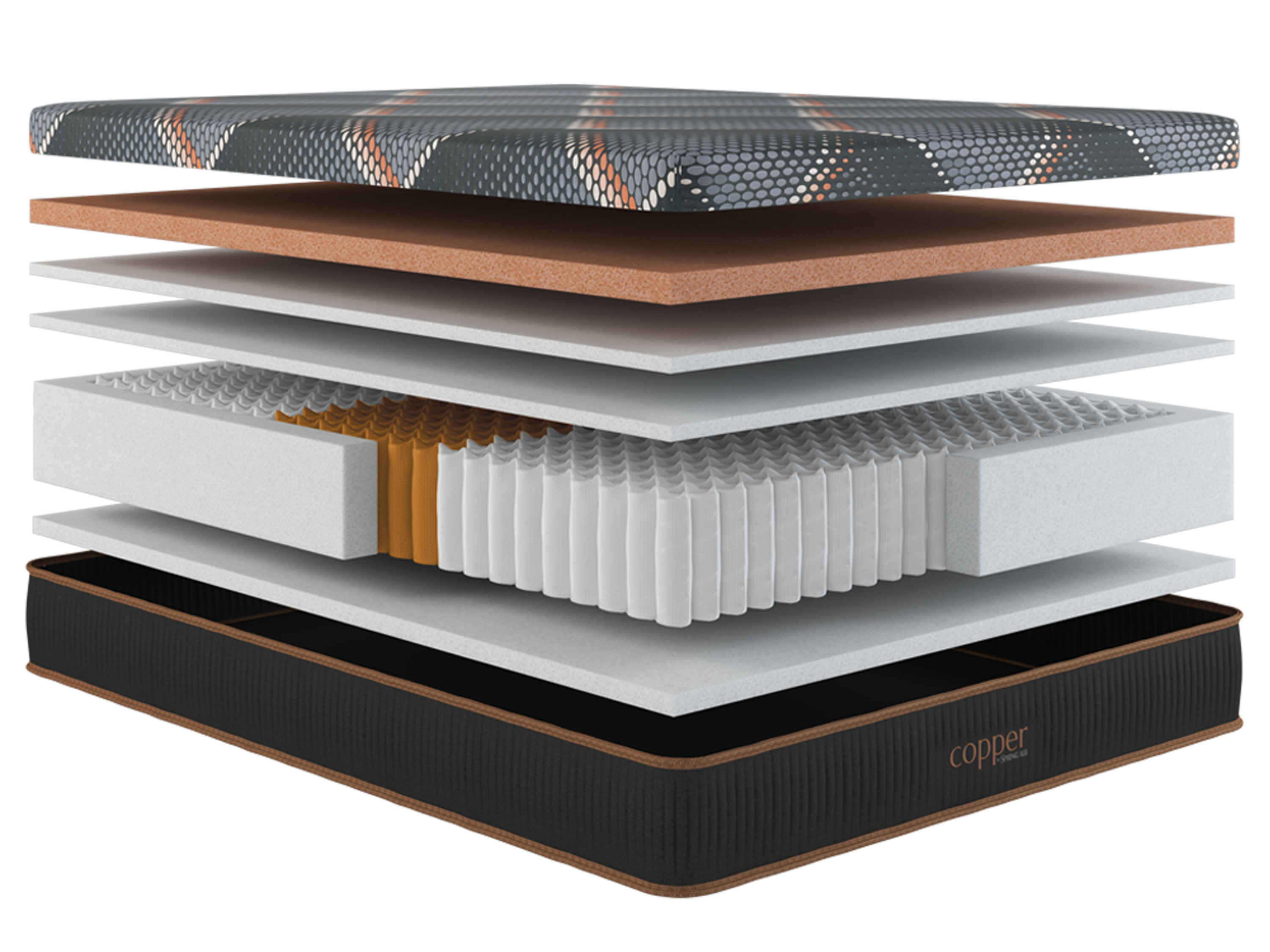 Copper Hybrid Firm Smoothtop by Spring Air