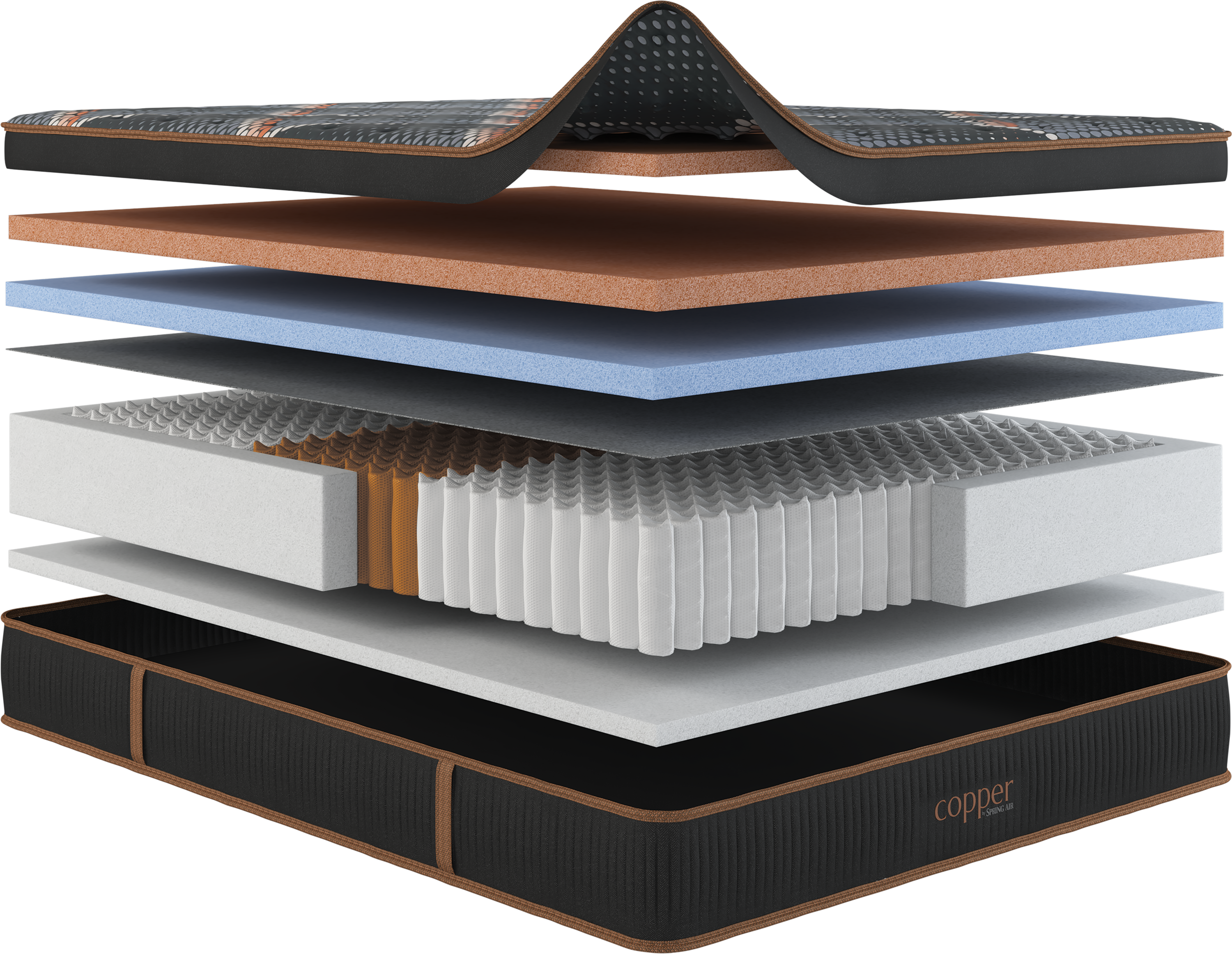 Copper Hybrid Plush Euro Top by Spring Air