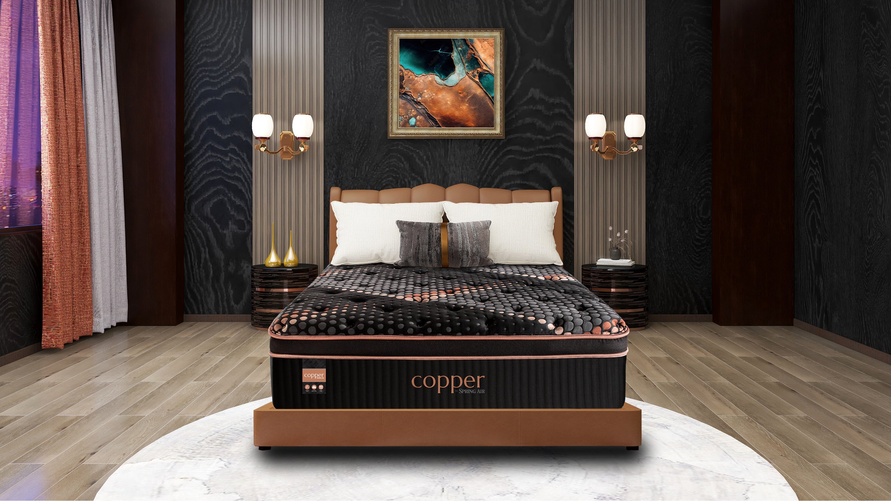 Copper Hybrid Plush Euro Top by Spring Air